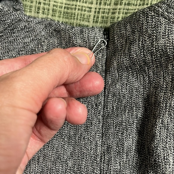 Kenneth Cole Gray Sheath Mini Dress with Cap Sleeves - Picture 11 of 13